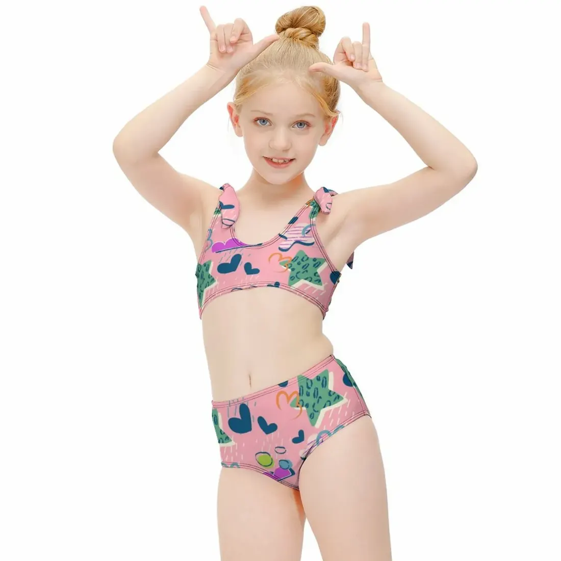 Girl's Crop Top Swimsuit — photo 2
