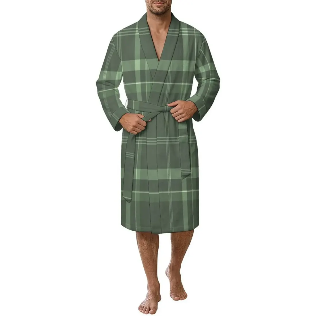 Flannel Adult Lounge Robe — photo 2