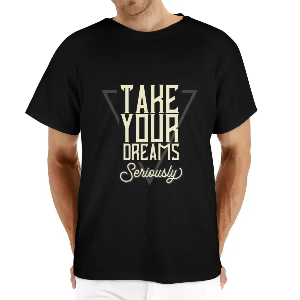 Men's Cotton T-Shirt (One Side Print）