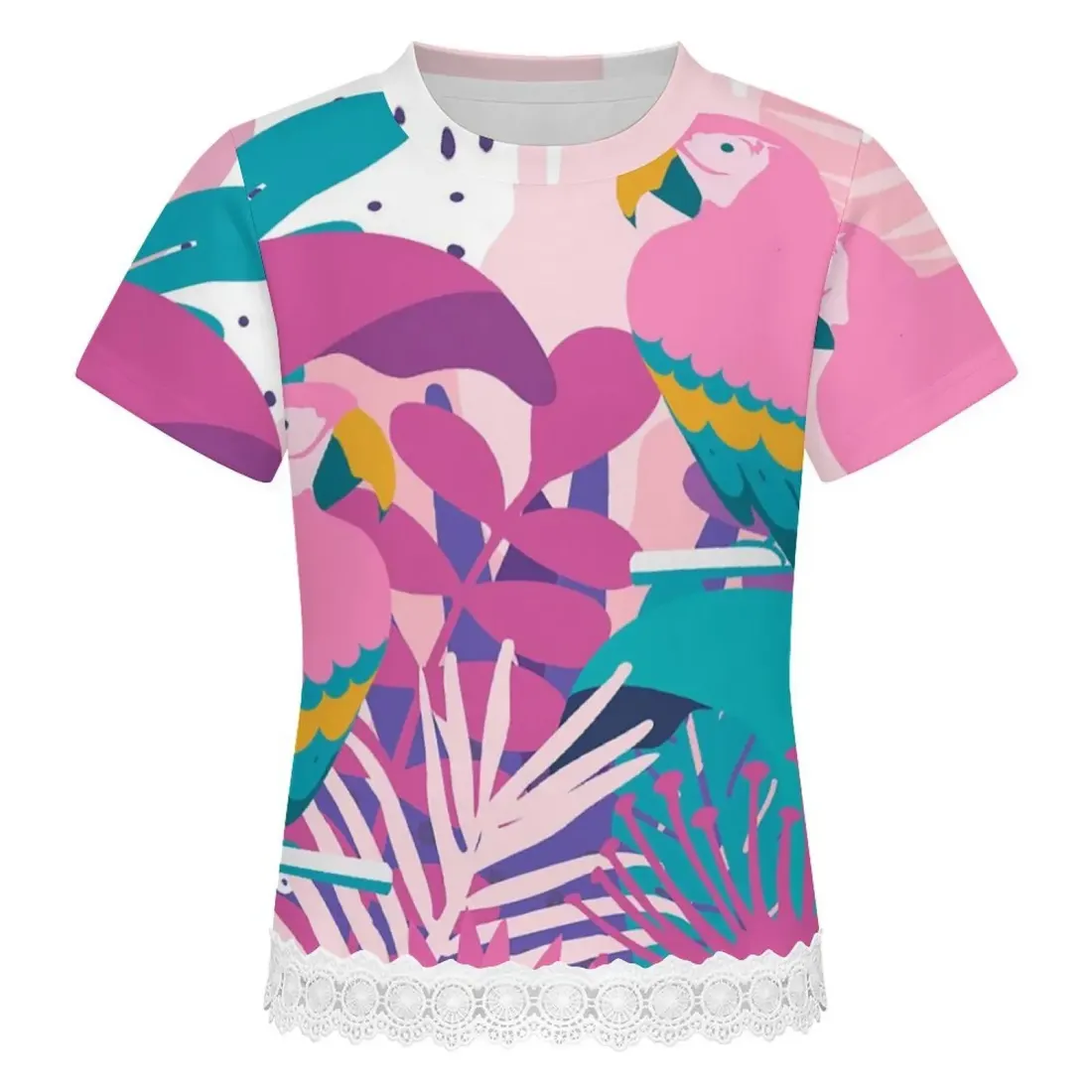 Children's Lace-Hem Short Sleeve T-Shirt — photo 4