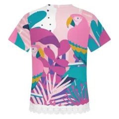 Children's Lace-Hem Short Sleeve T-Shirt thumbnail 5