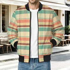 Men's Casual Zip‑Up Bomber Jacket thumbnail 1