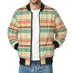 Men's Casual Zip‑Up Bomber Jacket thumbnail 2