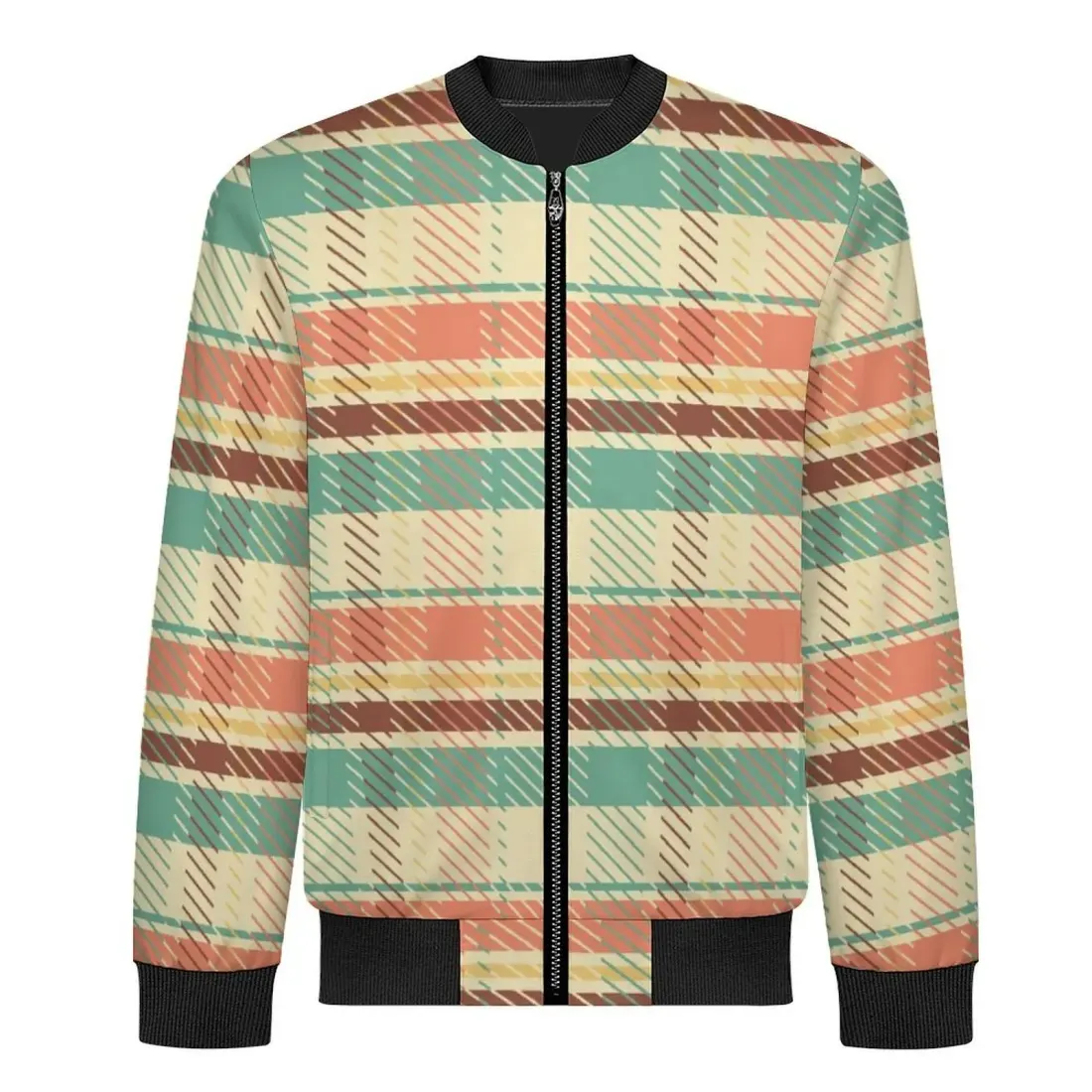 Men's Casual Zip‑Up Bomber Jacket — photo 3