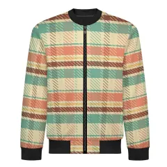 Men's Casual Zip‑Up Bomber Jacket thumbnail 3