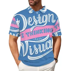 All Over Print Men's Button Polo Shirt （Model T89） thumbnail 1