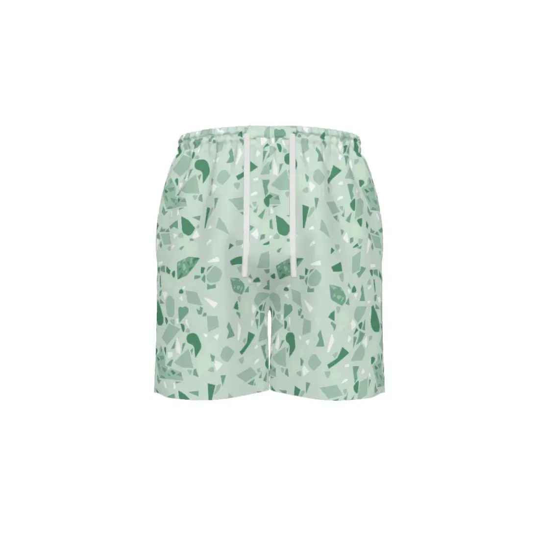 Men's Drawstring Beach Shorts with Side Pockets — photo 2