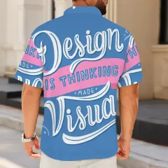 All Over Print Men's Button Polo Shirt （Model T89） thumbnail 3