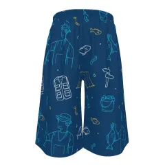Men's Plus Size Drawstring Beach Shorts thumbnail 3