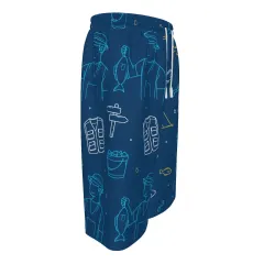 Men's Plus Size Drawstring Beach Shorts thumbnail 4