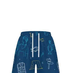 Men's Plus Size Drawstring Beach Shorts thumbnail 6