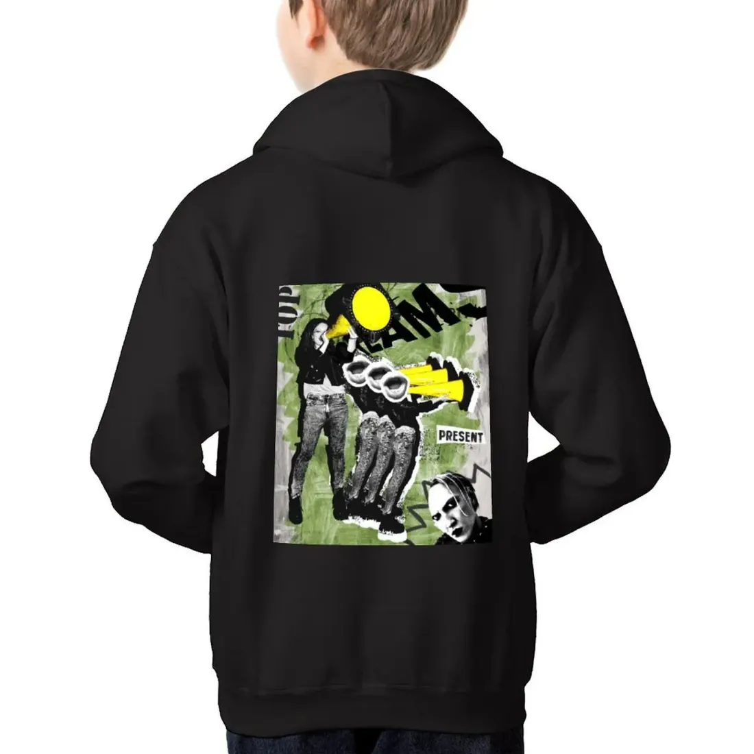 Custom Teen's Hoodie(With Pocket/Back Printing)
