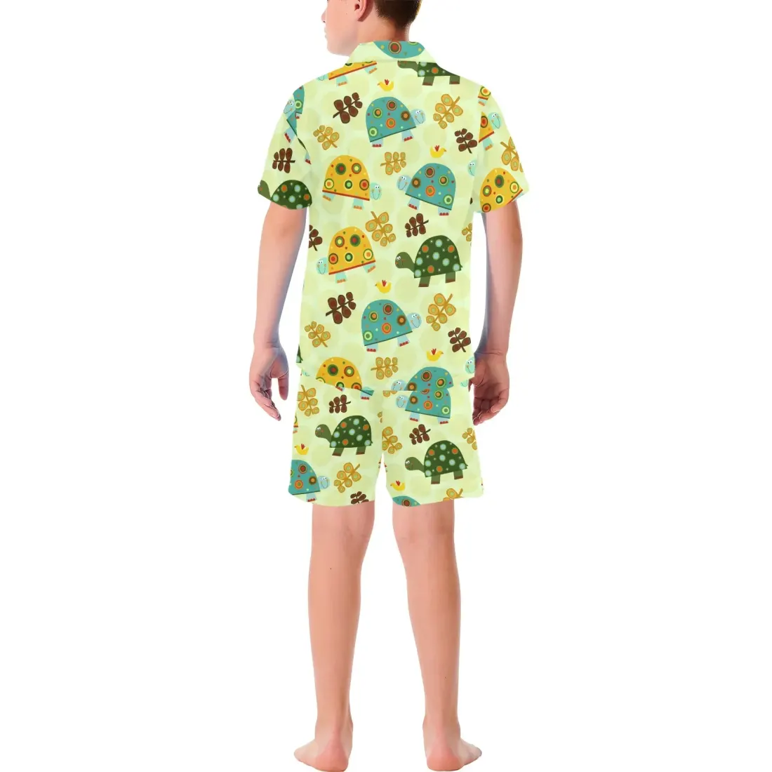 Big Boys' V-Neck Short Pajama Set (ModelSets 11) — photo 2