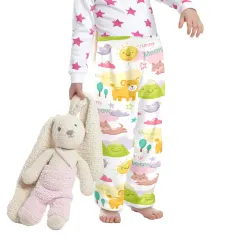 Little Kids' Flannel Pajama Trousers (Model L76) thumbnail 1