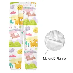 Little Kids' Flannel Pajama Trousers (Model L76) thumbnail 5