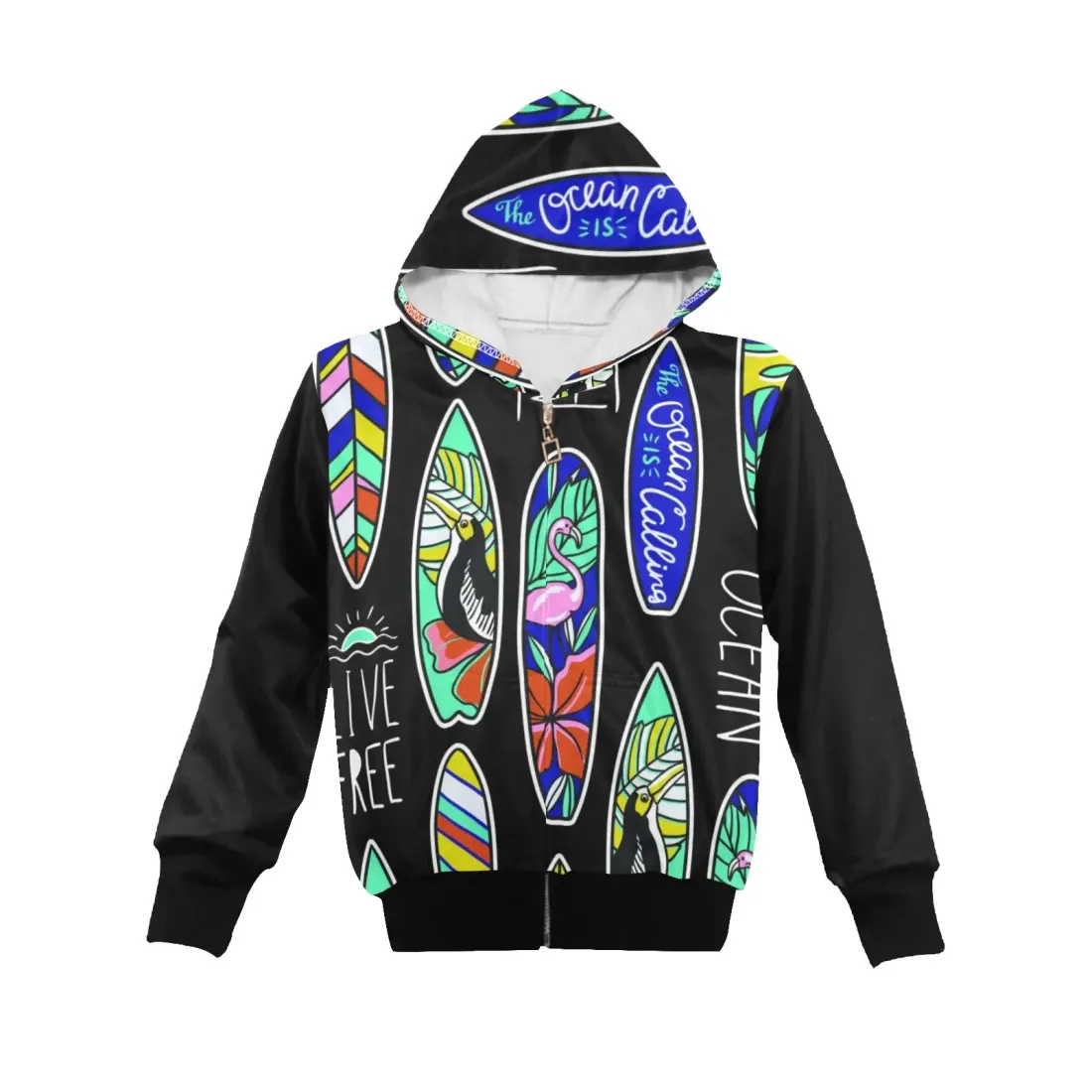 Big Boys' Zip Up Hoodie (Model H58) — photo 4