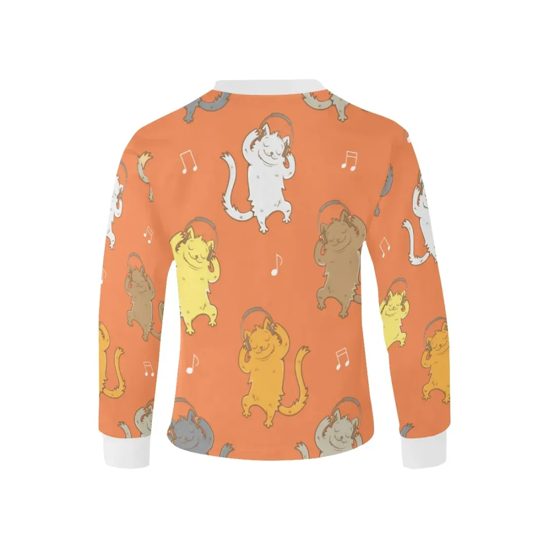 Kids' Rib Cuff Long Sleeve T-shirt(ModelT64) — photo 4
