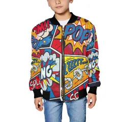Kid's All Over Print Bomber Jacket(ModelH40) thumbnail 1