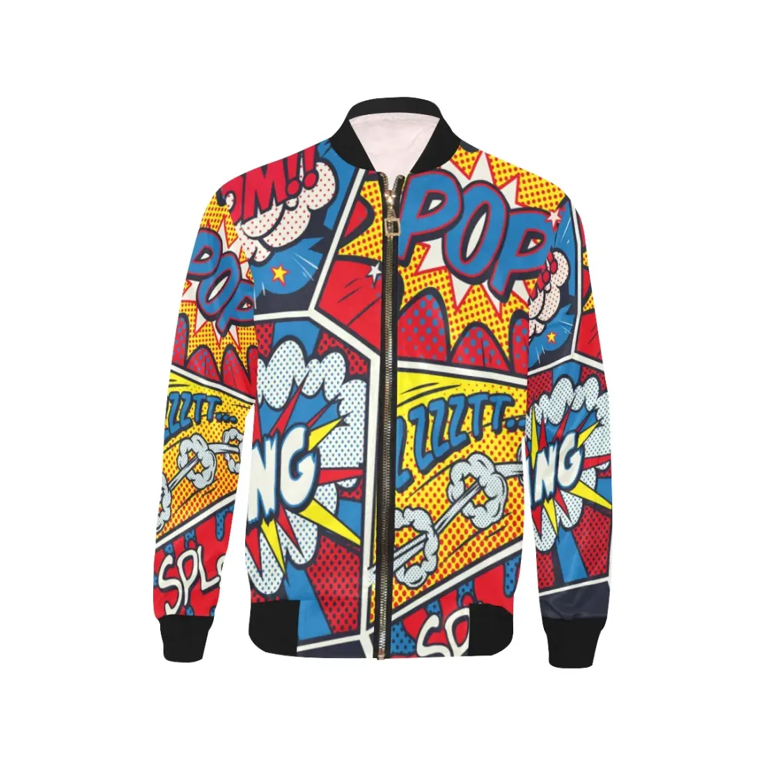 Kid's All Over Print Bomber Jacket(ModelH40) — photo 3