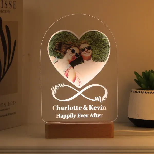 Personalised Heart Photo LED Light