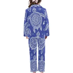 Little Girls' V-Neck Long Sleeve Pajama Set(Model Sets 02) thumbnail 2