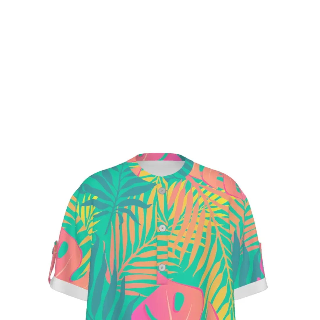 Men's Half-Placket Button Short Sleeve Shirt — photo 5