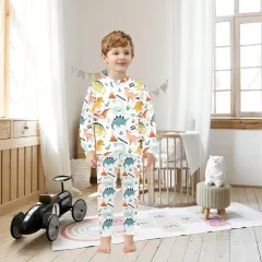 Little Boys' Crew Neck Long Pajama Set (Model Sets 18) thumbnail 1