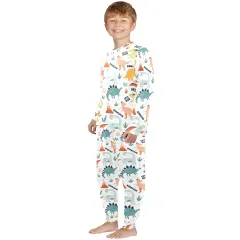 Little Boys' Crew Neck Long Pajama Set (Model Sets 18) thumbnail 3
