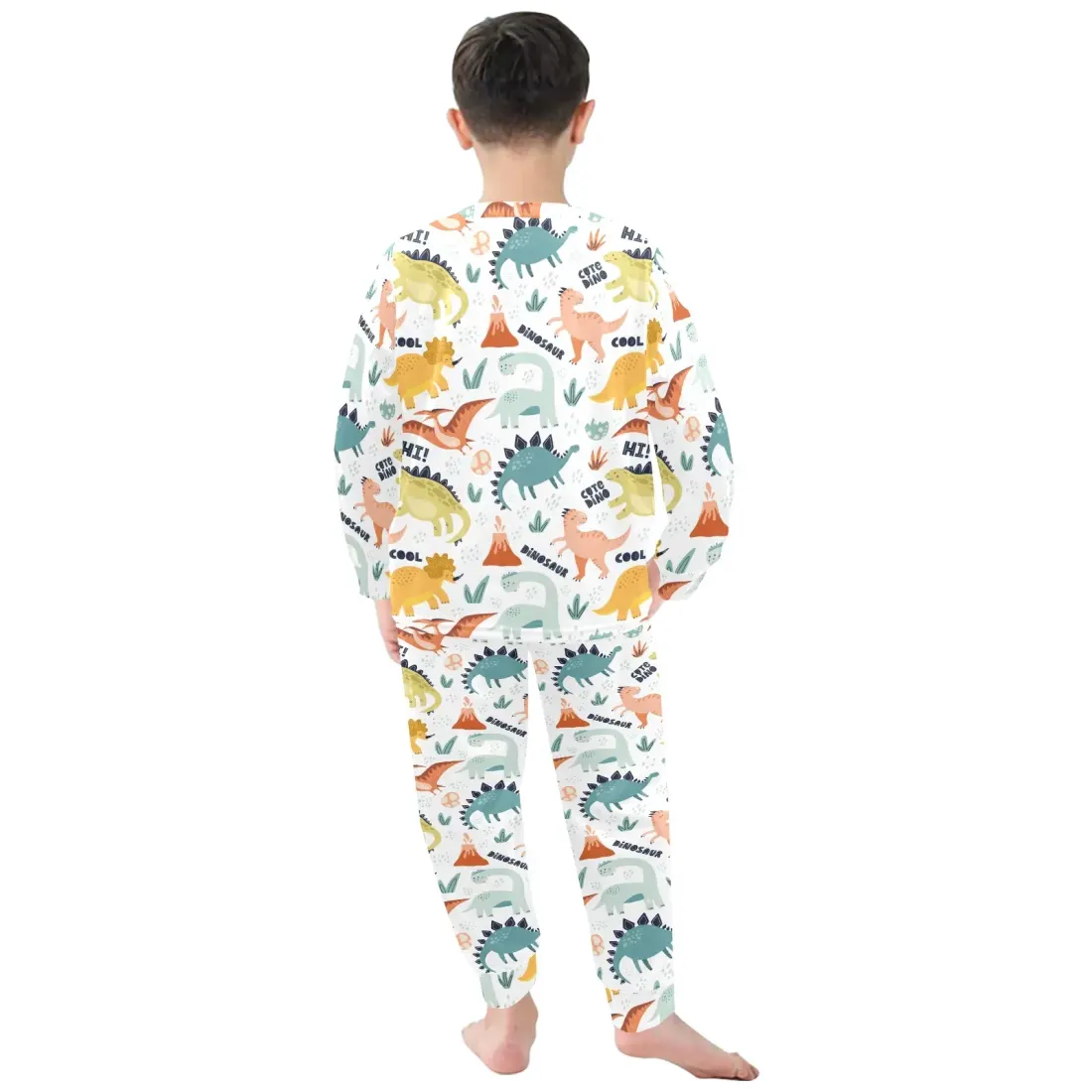 Little Boys' Crew Neck Long Pajama Set (Model Sets 18) — photo 4