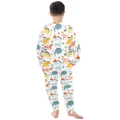 Little Boys' Crew Neck Long Pajama Set (Model Sets 18) thumbnail 4