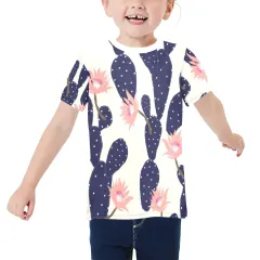 Little Girls' All Over Print Crew Neck T-Shirt(T40-2) thumbnail 1