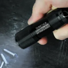 Personalised Mini LED Torch, Custom Message Pocket Light, Dad Birthday Gift, Fathers Day Gift thumbnail 2