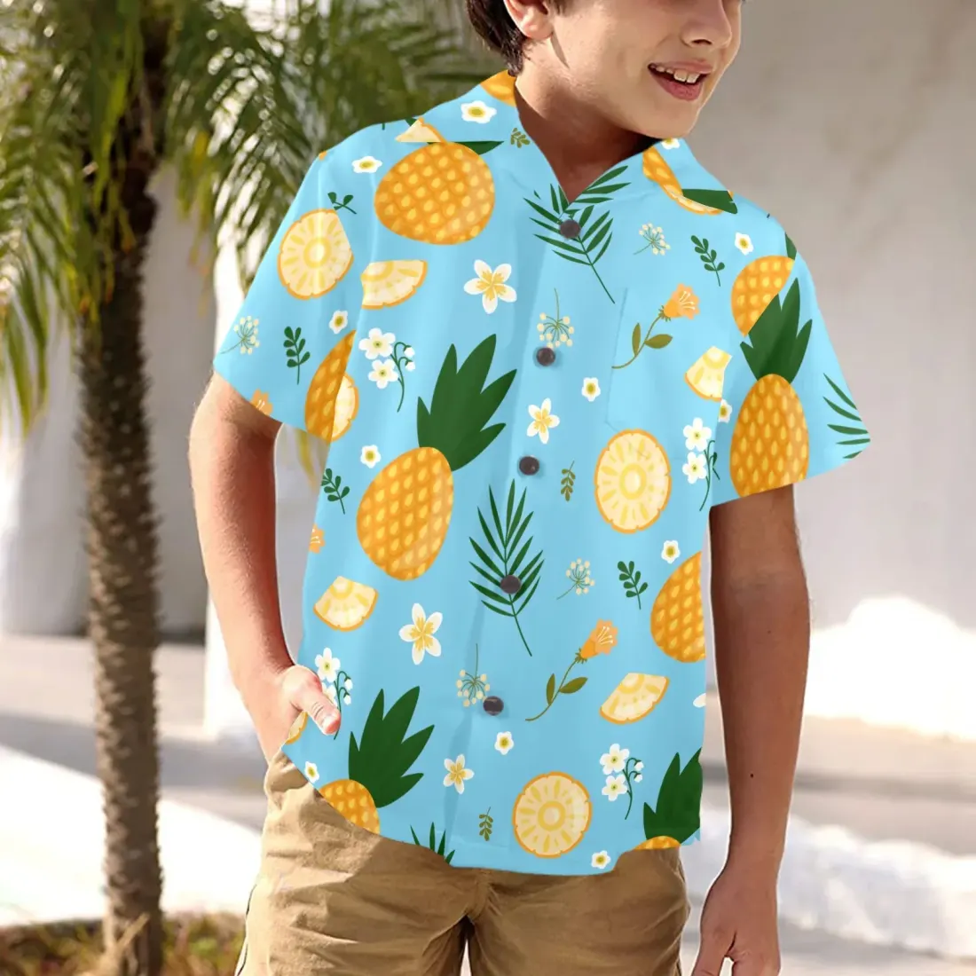 Little Boys' Hawaiian Shirt (Model T58)