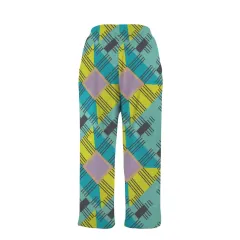 Custom Men's Flannel Pajama Trousers (Model L76) thumbnail 4