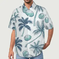 Mock Linen Short Sleeve Shirt B339 thumbnail 2