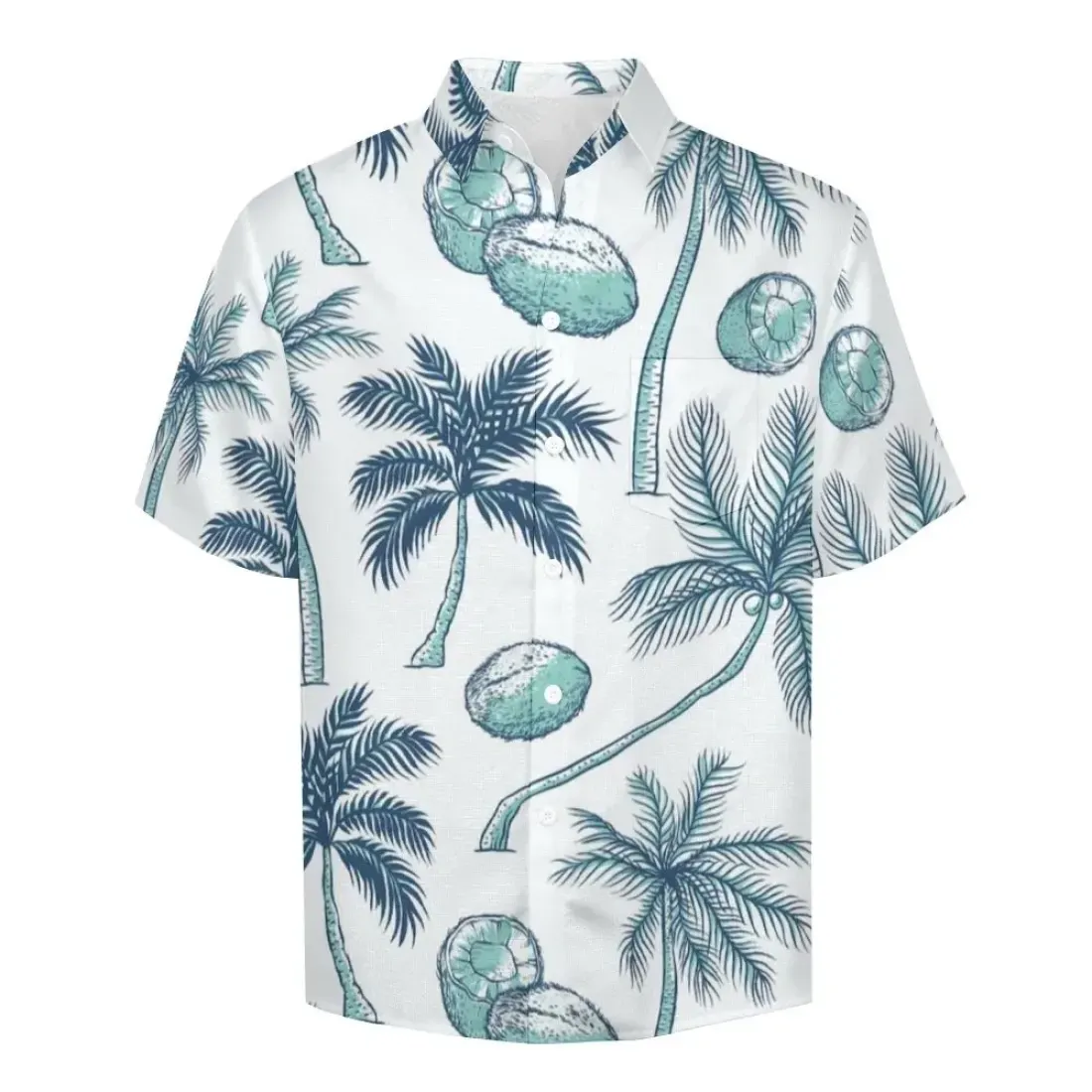 Mock Linen Short Sleeve Shirt B339 — photo 3