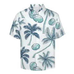 Mock Linen Short Sleeve Shirt B339 thumbnail 3