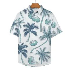 Mock Linen Short Sleeve Shirt B339 thumbnail 6