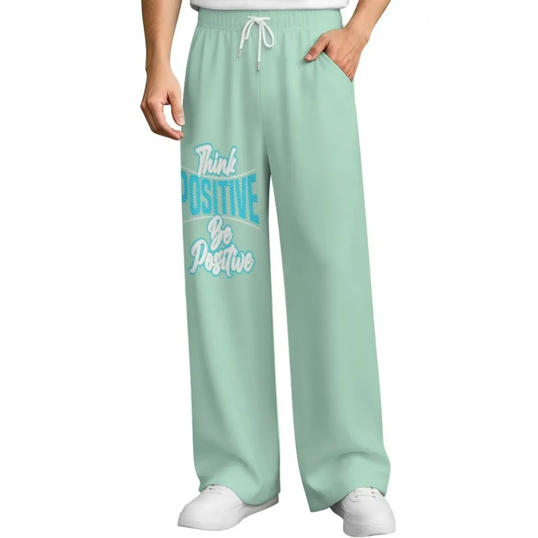 Men's Drawstring Wide Leg Casual Pants — photo 2