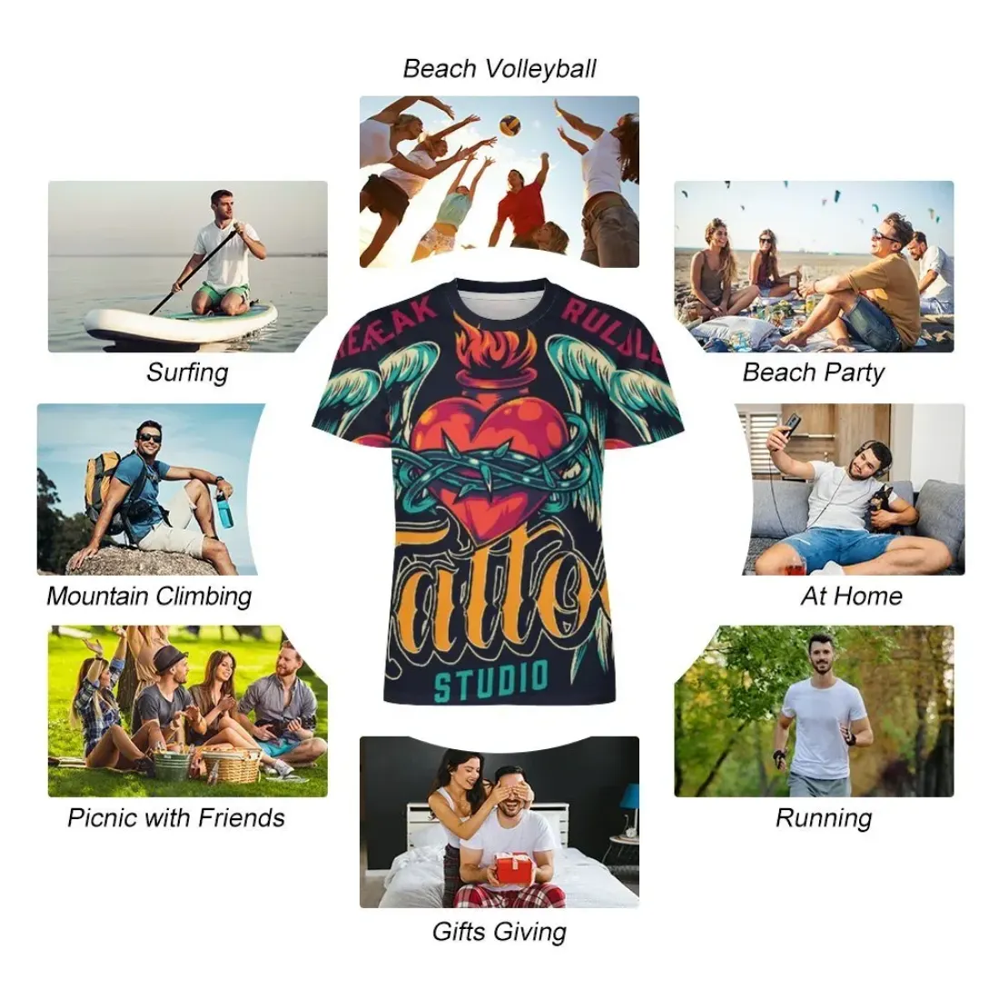 Men's All Over Print T-shirt OMDT01 — photo 6
