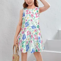 Girl's All Over Print Dress thumbnail 1