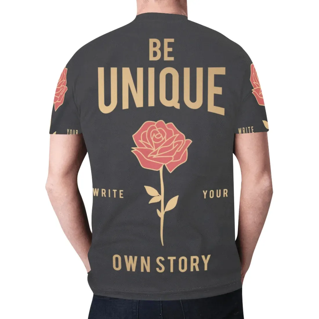 Custom Men's All Over Print T-shirt ( Model T45 ) — photo 2