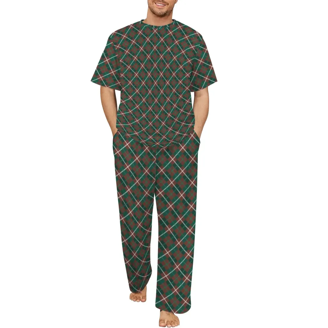 Men's Crew Neck Pajama Set (Model Sets 31) — photo 3