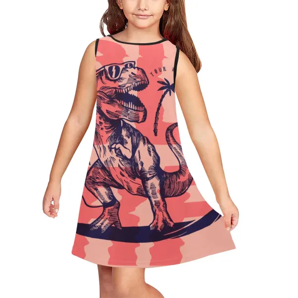 Girls' Sleeveless Dress (ModelD58)
