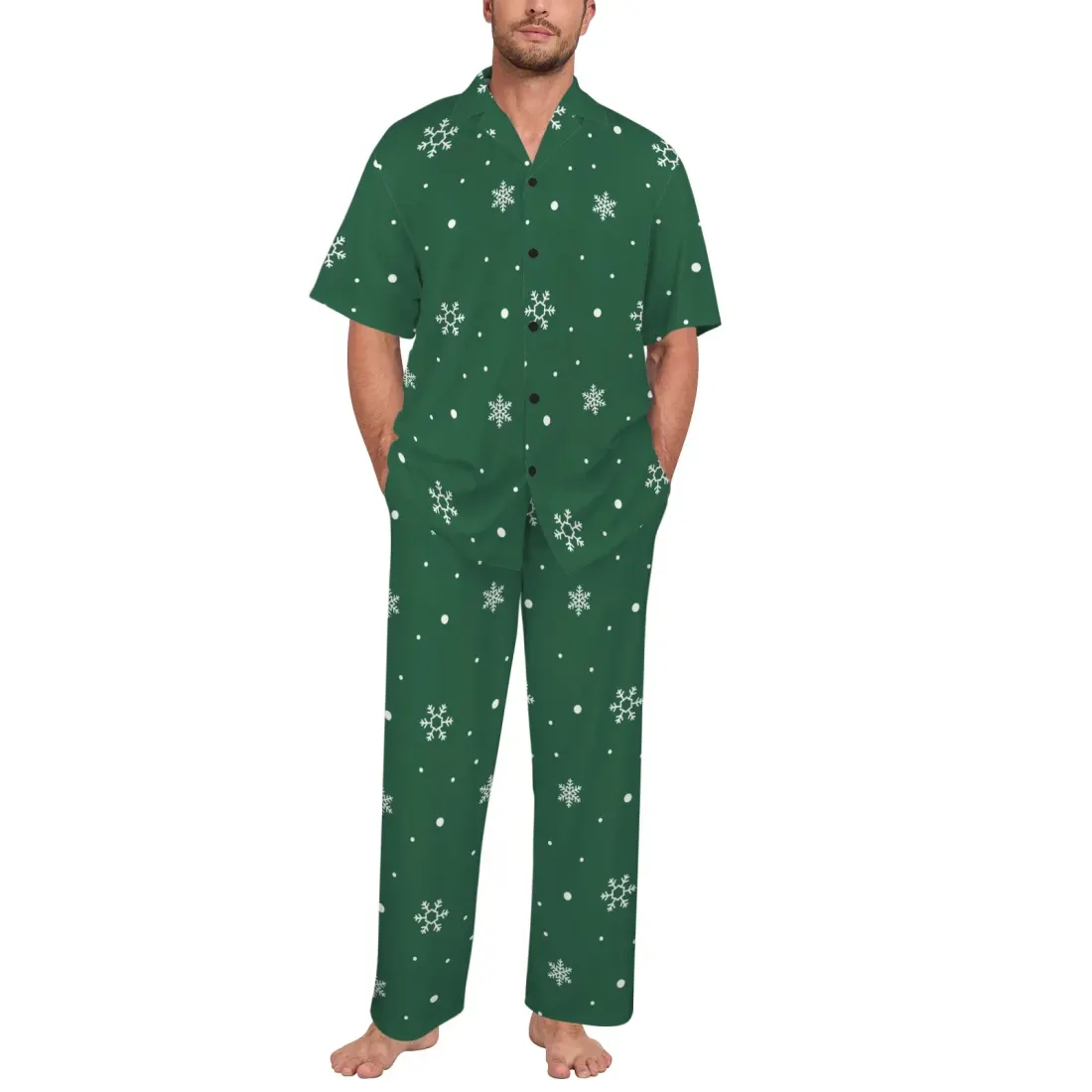 Men's V-Neck Pajama Set (Model Sets 32) — photo 3