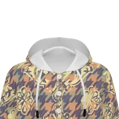 Man's Half Button Hooded Long Sleeve Sweatshirt thumbnail 5