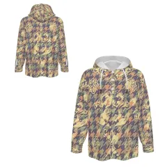 Man's Half Button Hooded Long Sleeve Sweatshirt thumbnail 6