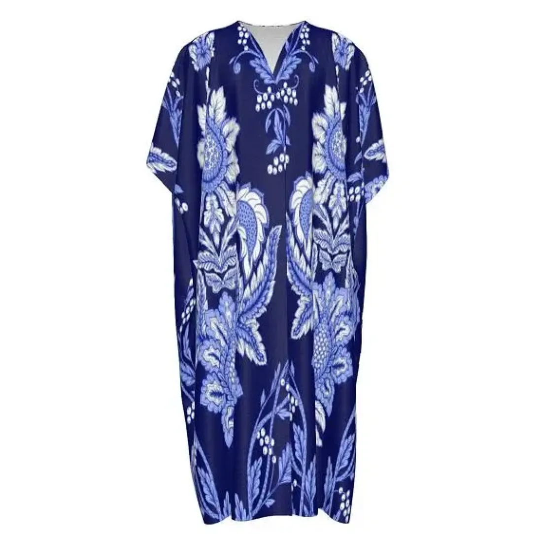 Men's Open-Front Long Robe