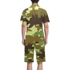 Men's V-Neck Short Pajama Set (ModelSets 11) thumbnail 3