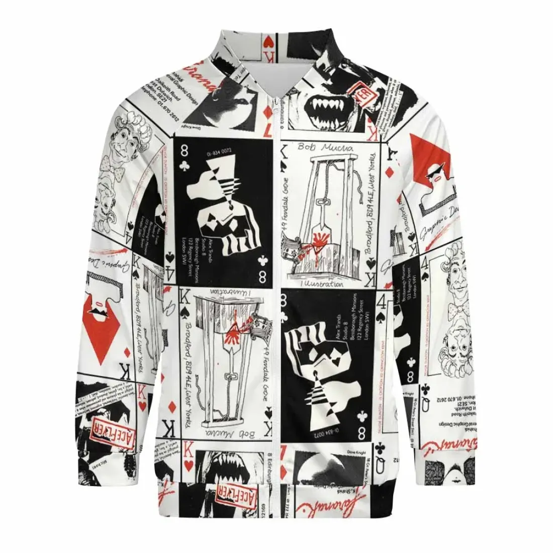 Raglan Sleeve Round Neck Zipper Shirt WY10 — photo 2